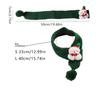 1pc Pet Christmas Knit Scarf Soft Yarn Collar with Reindeer Snowman Pattern for Cats and Small Dogs