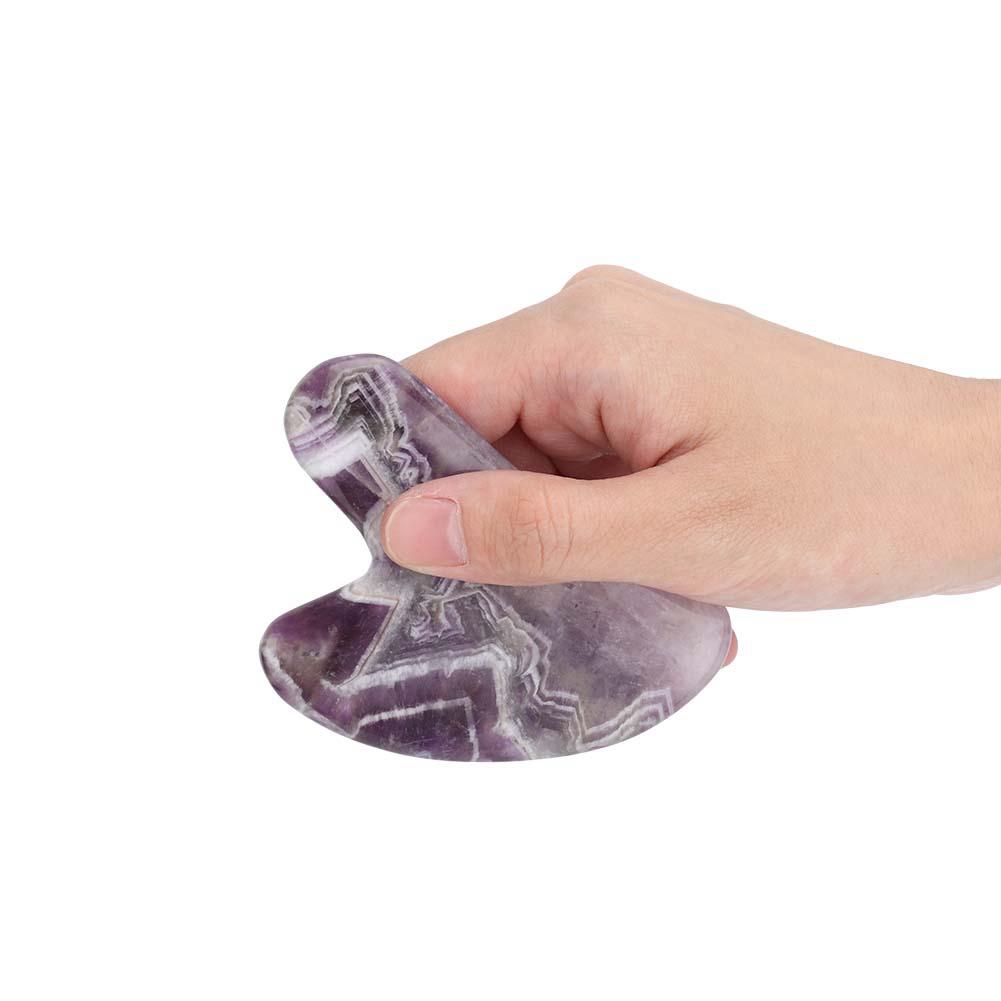 Double Head Face Massage Roller Anti Wrinkle Pain Relief Body Scraping Board Purple