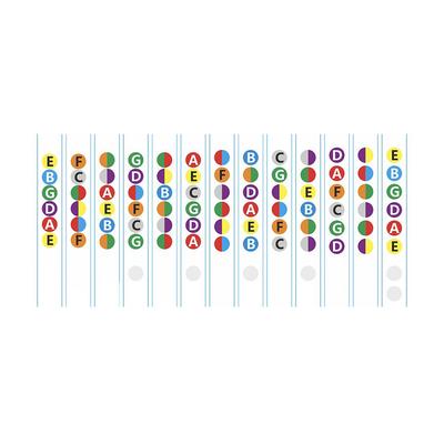 Fantastic Guitar Finger Guide Lightweight 1-24-Fretboard Stickers Waterproof Acoustic Guitars Decals Strong Adhesion