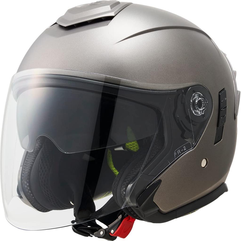 Marushin Jet Motorcycle Flat Size M MSJ2 1002527 JE-1 Helmet, Gunmetallic, (57-58cm),