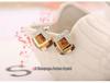 Korean Style Geometric Zircon Needle Ear Studs for Women - Retro Fashionable Earrings