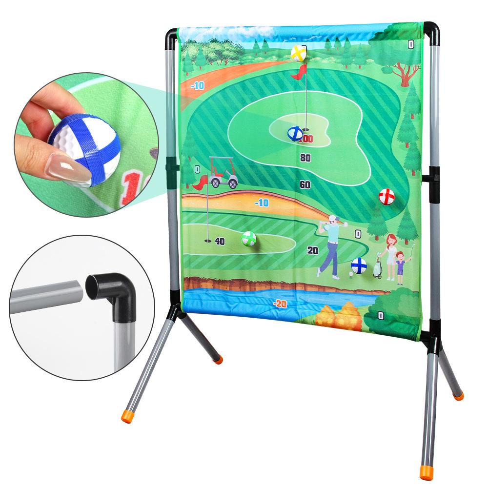 Children'S Golf Game Rack Set 3-In-1 Sticky Ball Throwing Game Indoor Competitive Leisure Toy