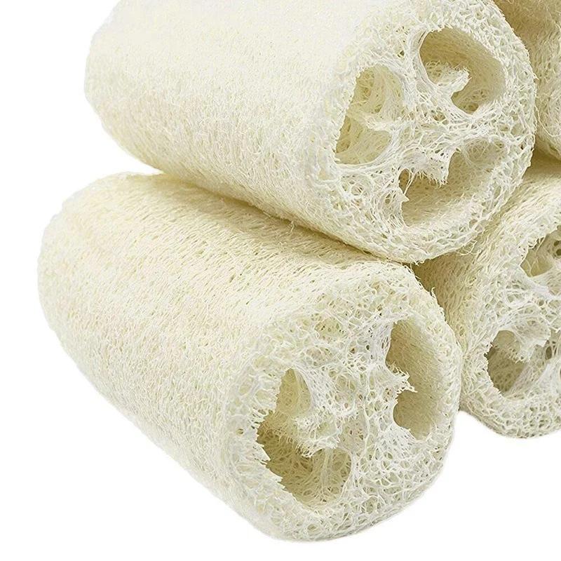 Organic Loofahs Exfoliating Scrubber Natural Luffa Body Wash Sponge Remove Dead Skin 6 Pack Made Soap