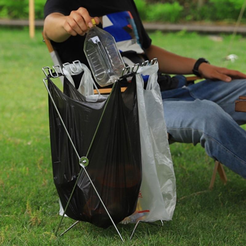 Office Garbage Bag Rack Car Trash Bag Organizers Outdoor Waste Bag Holder for Homes Office