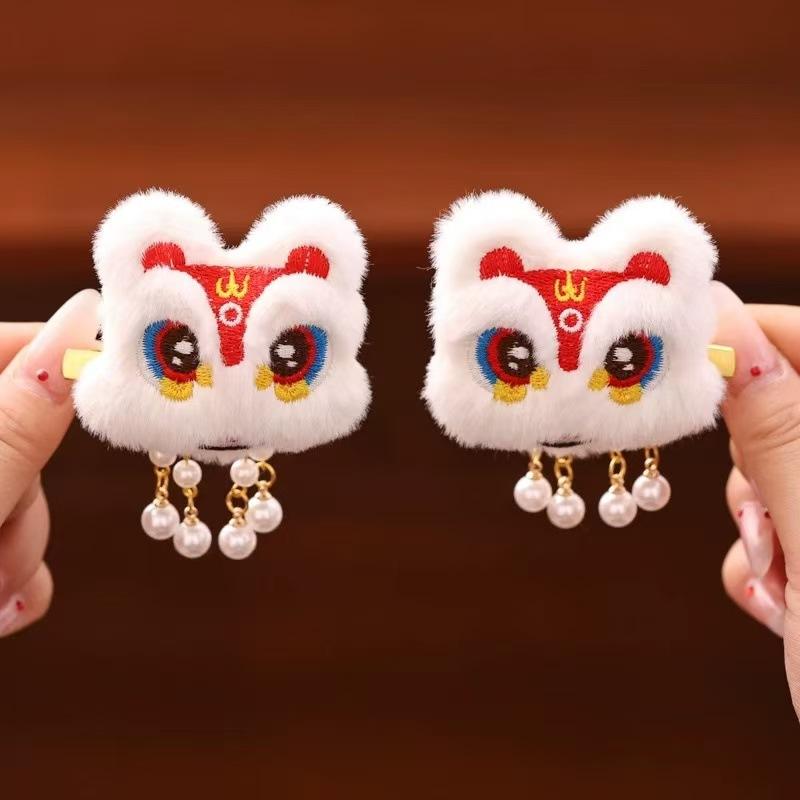 1pc  Xingshi Tassel Hair Clip, Red New Year Hair Clip, Chinese Style Cute Women's Autumn and Winter Ancient Style Hanfu Headwear