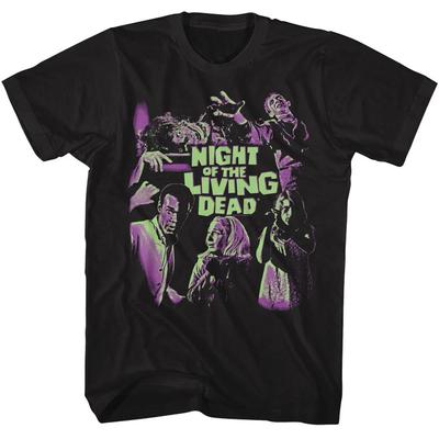 Nacht der lebenden Toten Film Helles Zweifarbiges Zombie Herren T-Shirt