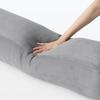 MUJI Soft Body Pillow that can also be used as a back support, 26 x 110 x 26 cm, Charcoal Gray, 84758478