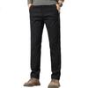 JEEP Casual Pants for Men, Spring And Autumn Business Loose Straight-Leg Trousers, Trendy Versatile Men's Pants, Black, Size 29