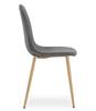PADVA Chair - Dark Grey Velvet / Oak Legs X 2