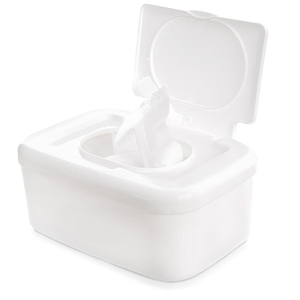 White wet wipes container