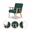 Armchair PRL Retro Vintage Set SOLER Family Furniture Green Corduroy Anafi