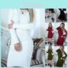Elegant Autumn And Winter Knit Sweater Dress With Chic Strap Design For Women