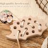 Wooden Hedgehog Threading Board Educational Toy for Kids Hand Eye Coordination Montessori Fine Motor Skills Puzzle Toy