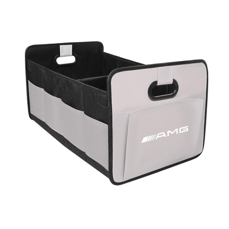 Large Capacity Foldable Car Badge Stickers Trunk Storage Box For Mercedes Benz A B C E G CLA W203 W204 C260 E300L A200L GLC300