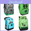 Mochila de Azulejos Minecraft Para Escola E Viagem Com Detalhes Acolchoados E Fechamento em Zíper