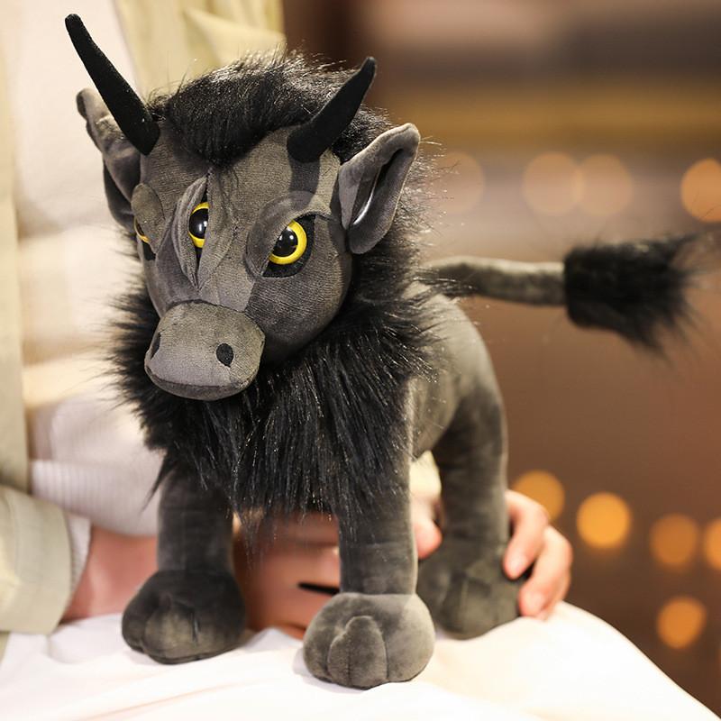 Dark Black Myth Stuffed Toys Anubis Hydra Krampus Creative Halloween Gift Game Plush Doll Collectible Character Present