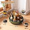 Multi-Layer Rotating Kitchen Seasoning Rack for Countertop Bottle and Jar Storage