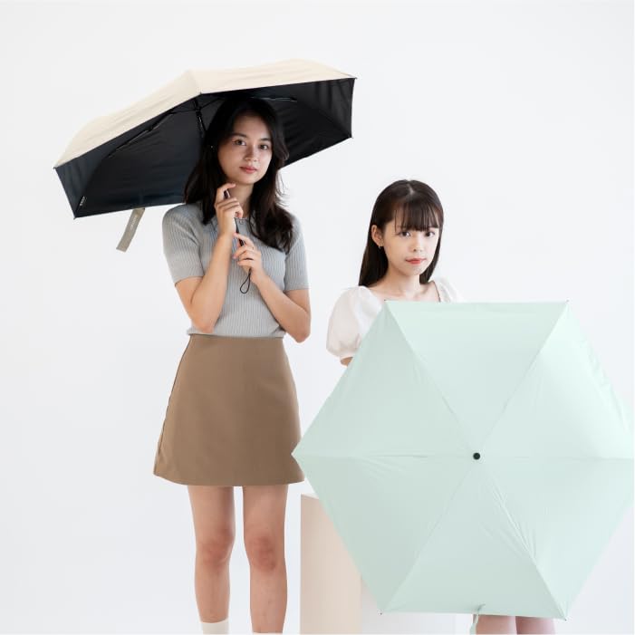 M31 Carbon Fiber Folding Manual Folding UV UV Super for Men and Women F-SEASONS Umbrella, Ultra-Lightweight, Heat-Shielding, Cool, 6-Rib, Folding,