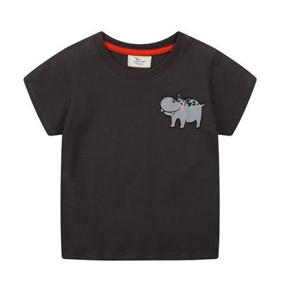 Ropa de Verano Nueva de Manga Corta para Niños Primavera y Verano Nuevas Camisetas Europeas y Americanas para Niños Ropa para Niños Estilo Occidental con Estampados Tops