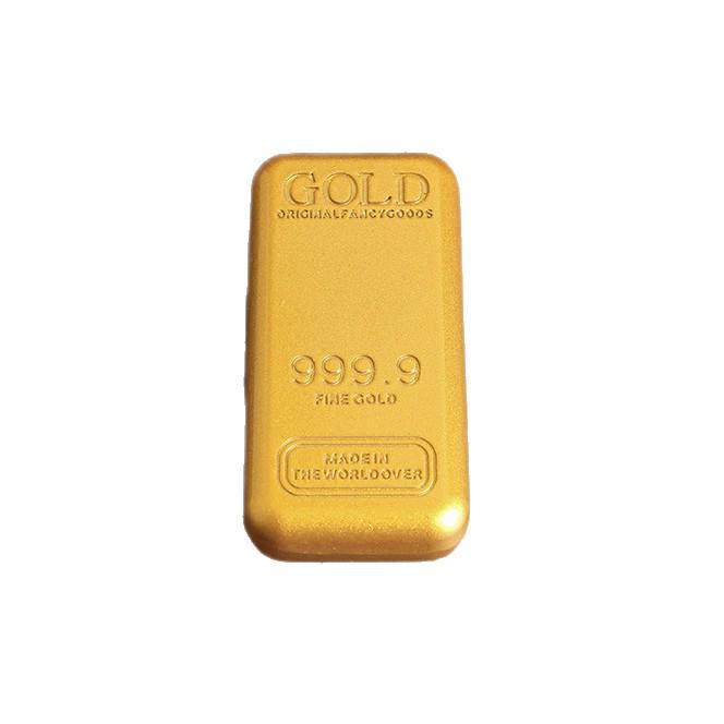 Large Simulation Gold Bar Ornament - Solid Sand Gold Brick for Bank or Shop Display