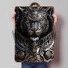 The King Tiger Tinplate Poster Custom Wall Art Vintage Metal Signs Retro Tin Plaque for Decoration Home Decorations Desk Decor