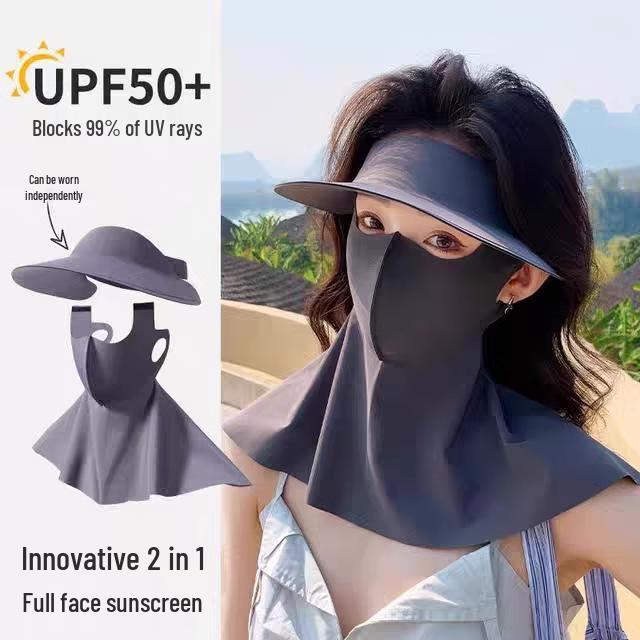 Women's Anti-UV Summer Sunshade Ice Silk Cycling Facekini Mask