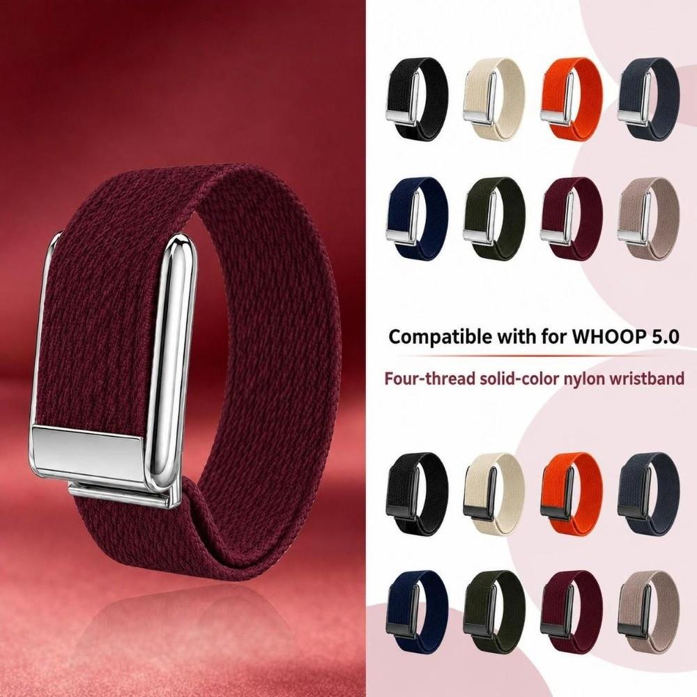 Nylon Fitness Tracker Strap Soft Replacement Wristband Sport Band for Whoop 5.0 for Women Men