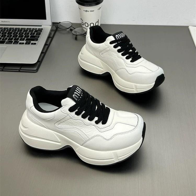 100 skirts with women's casual shoes children 2025 thick-soled heightening white shoes new shoes soft-soled women's shoes board shoes