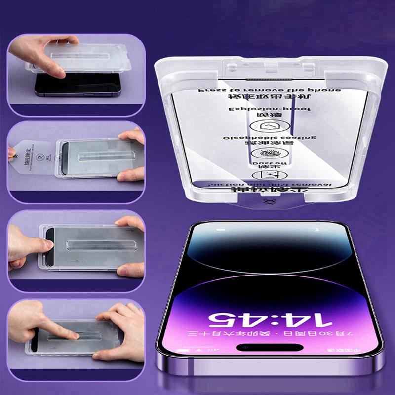 2KS Prémiové tvrzené sklo pro iPhone 16 E Prachotěsná ochrana obrazovky pro iPhone 11 Pro Max 12 13 14Plus 15 16 Pro Sklo