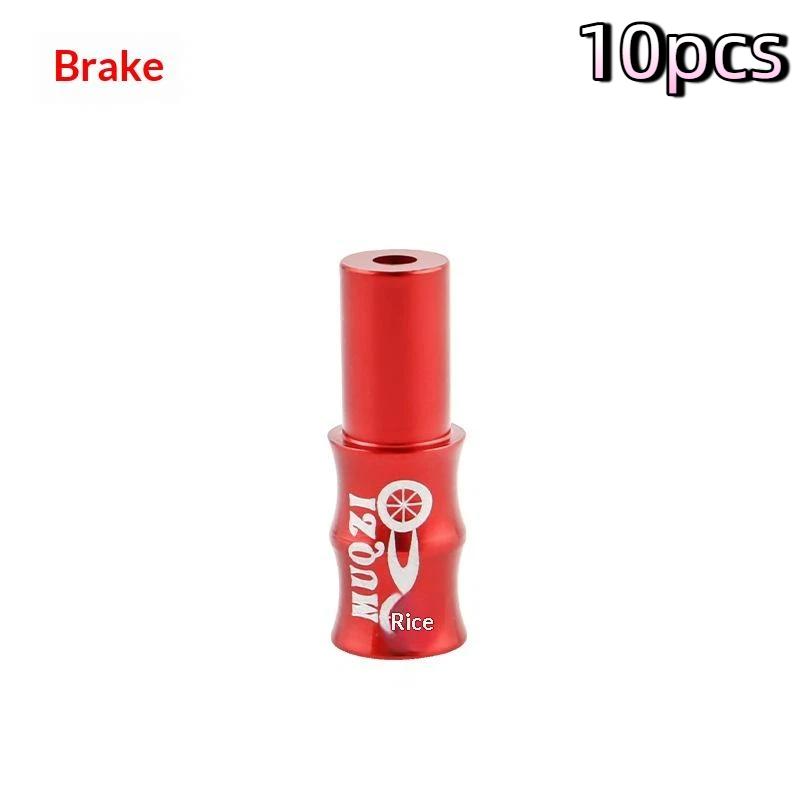 10Pcs Bicycle Brake Shift Cable Housing End Caps Aluminum Alloy Protective Cable Ends Line Cap Wire Tube Plugs