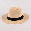 Spring and summer new top hat fashion casual jazz hat outdoor travel sun protection sunshade straw hat seaside couple sun hat