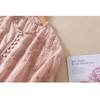 Summer Literary Loose Embroidered Flower V-neck Five-point Sleeve Shirt Women's Shirt Top