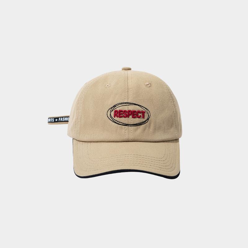 Summer Letter Baseball Hat Women Korean Contrast Embroidered Snapback Cap Fashion Adjustable Female Sun Hats