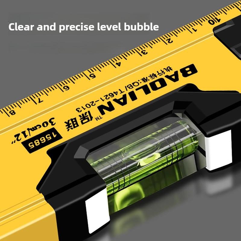 High Precision Level Ruler Portable Construction Spirit Level Strong Magnet Aluminum Alloy Balance Ruler Measuring Manual Tools