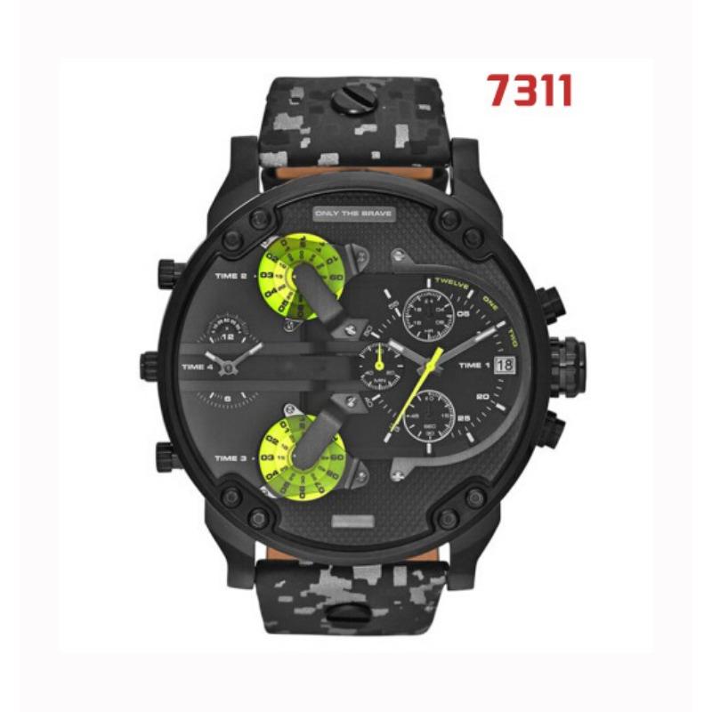 Herrenuhr personalisiert großes Zifferblatt trendige Uhr Edelstahl mit Quarzwerk