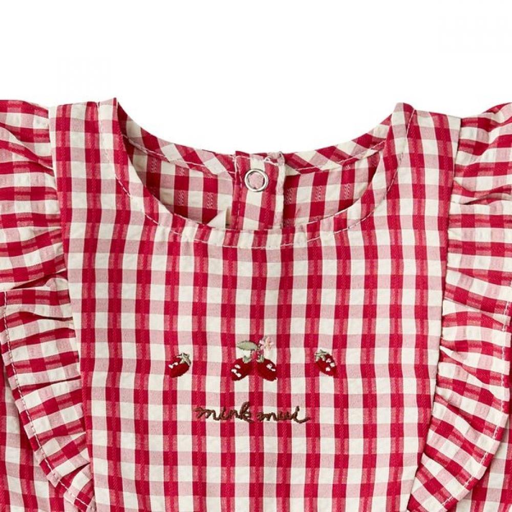 Mink Mui Strawberry Woven Check Set 36113 610 03