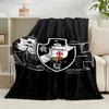 1PC Football Club Emblem Flannel Blanket Gift, Suitable for Both Men And Women, Soft Ideal for Beds And Sofa, Birthday Or Christmas Gift