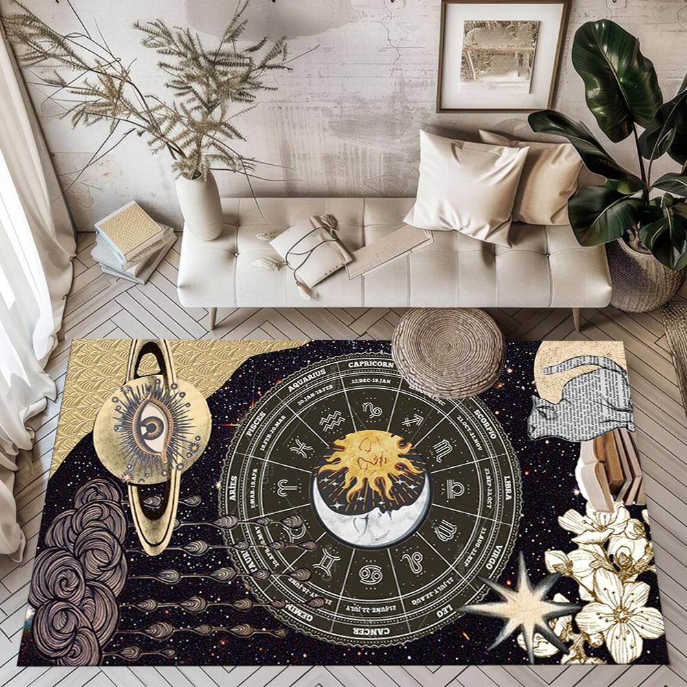 Celestial Harmony Floor Mats for Living Room, Bedroom and Room Decoration Are Suitable for Gifts.