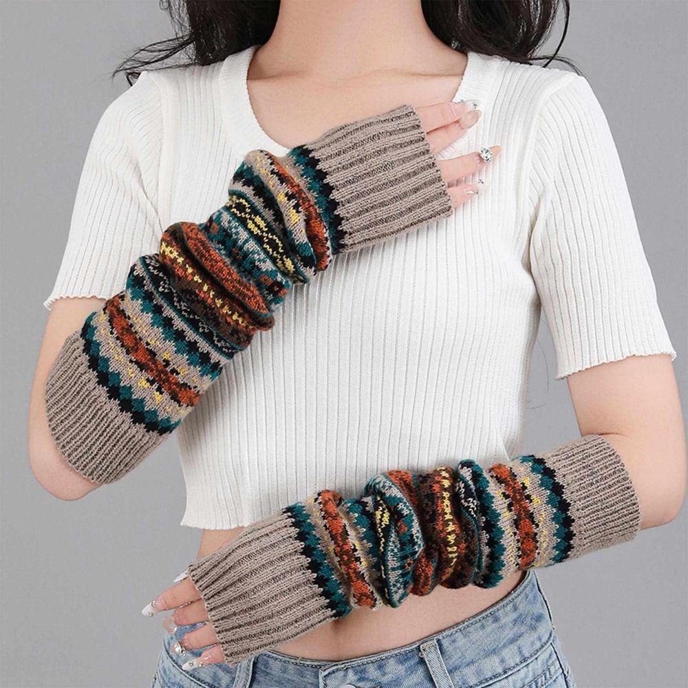 Thicken Bohemian Style Socks Lengthen Knitting Gloves New Calf Socks Versatile