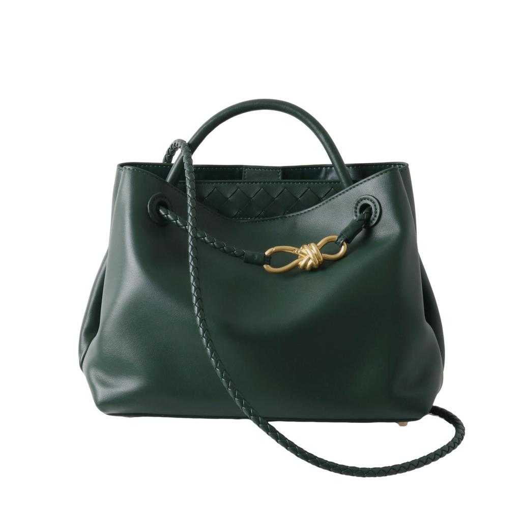 2025 Kabelka z pravé kůže: Vysoce kvalitní hovězí kůže, kovová provazová přezka, všestranná taška přes rameno