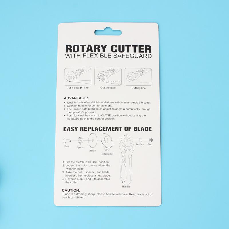 Versatile, Patchwork Wheel Knife 45mm Leather Cutting Knife, Manual Rotary Cloth Cutting Wheel Knife Plastic Handle Hob