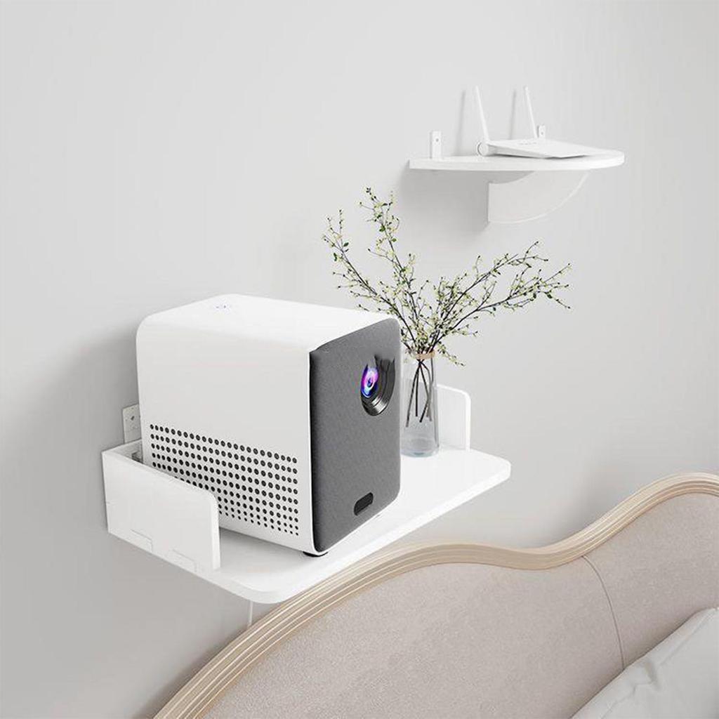 Raft Suport Proiector Montat pe Perete Fără Găurire Versatil Economisire Spațiu Decorativ Depozitare Proiector