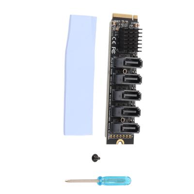 Adapterkarte PCIE M.2 zu SATA3.0 Laufwerkfreier Festplattenkonverter für OS X für Linux für Windows