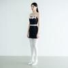Leobyui Black Satin Skirt