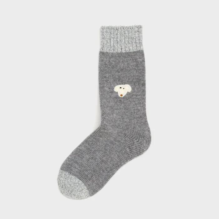 MOGU wool embroidery fluffy dog