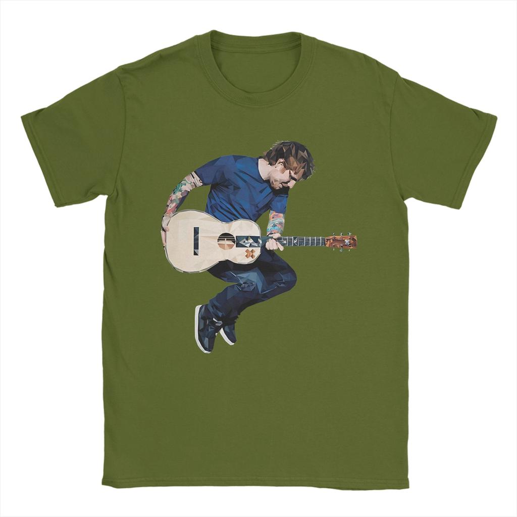 Unisex Ed Sheeran T Shirts  Pure Cotton Clothes Unique Short Sleeve Crew Neck Tees Plus Size TShirt