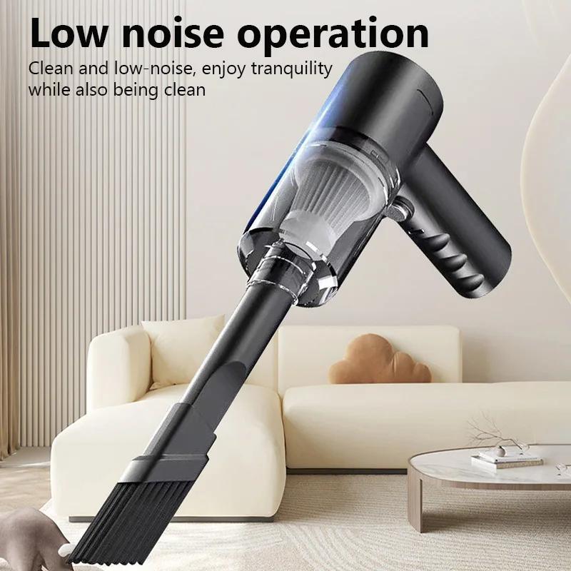 Wireless Handheld Vacuum Cleaner Dual Use for Home and Car High Power Powerful Vacuum Cleaner Black Portable Mini Hoovers