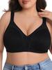 Plus Size European and American Large Size Bra Breathable Mesh Yarn Collection Sub-breasts Large Chest Support Underwear Spot Wholesale