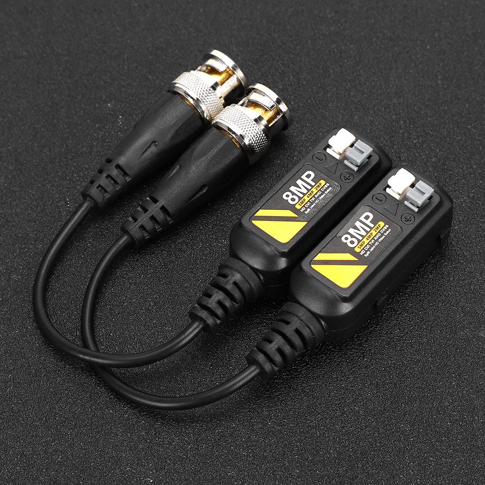 2 Pair Male Twisted Pair Transmitter Cable 8MP HD CVI  AHD  TVI  CVBS BNC