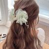 Summer Mesh Flower Hair Clip with a Gentle and Elegant Bow, High Quality